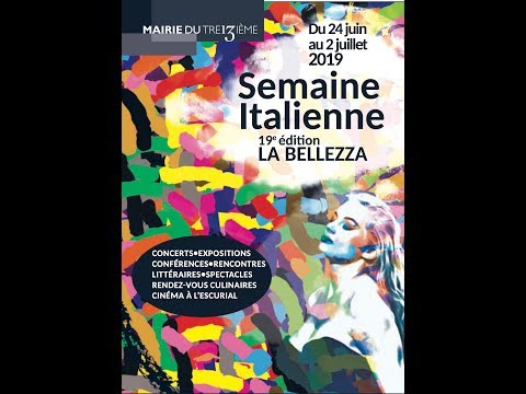 Jacqueline Zana-Victor : Semaine Italienne 2019 au 13ème