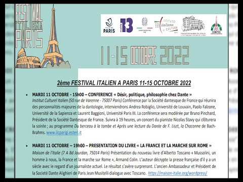 Le Festival Italien à Paris, un rendez-vous annuel